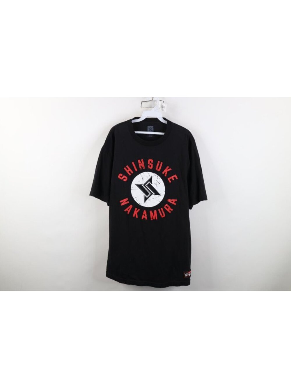 Y2K WWE Wrestling Shinsuke Nakamura T-Shirt Mens Size XL Black Cotton Faded